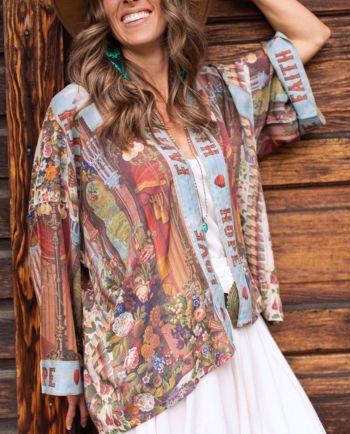 market of stars love language pixie crop kimono