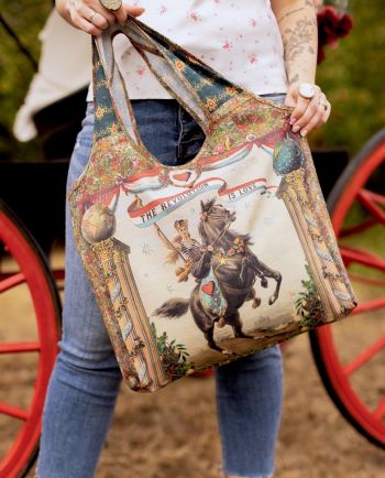 market of stars love revolution boho tote bag