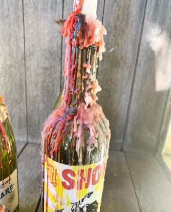 multi-color drip candle
