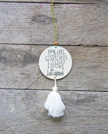 not all who wander are lost air freshener