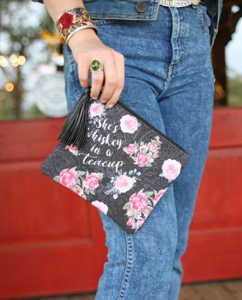 She’s Whiskey In a Teacup Zip Pouch 