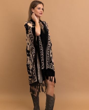revival velvet mesh kimono - available in several colors!