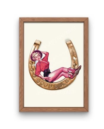 good luck babe art print