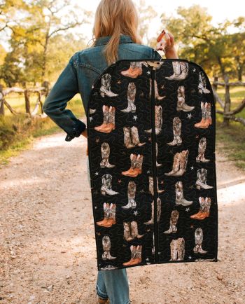 the cowgirl club - black boot garment bag