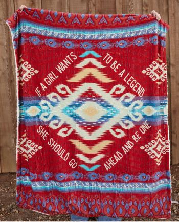aztec legend throw blanket
