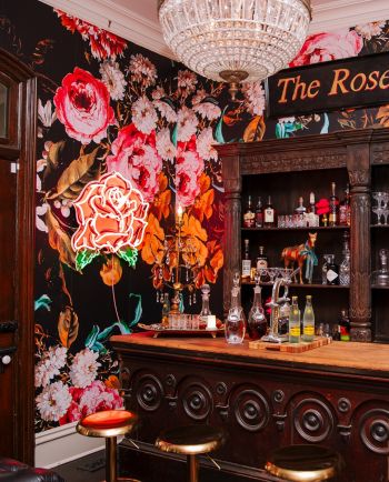 midnight garden wall mural