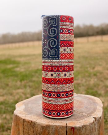 boho flag 30 oz tumbler