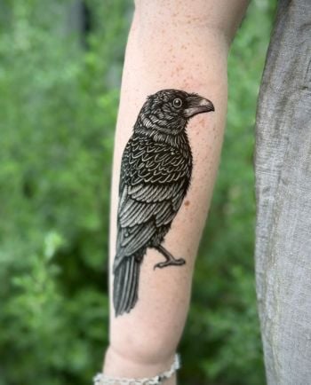 raven temporary tattoo