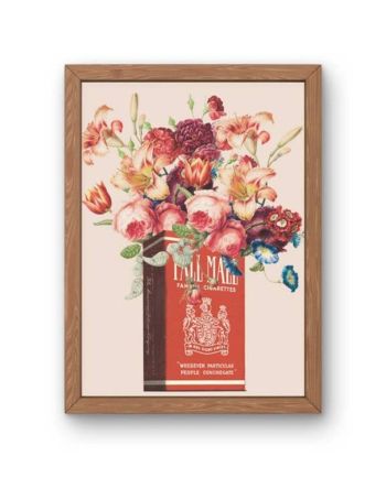 vintage cigarette collage art