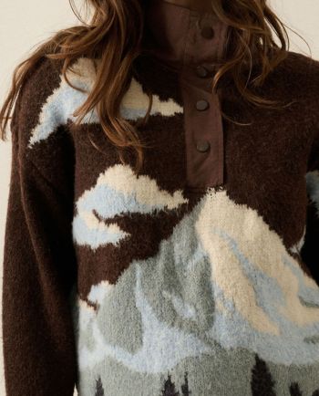 chocolate landscape pullover