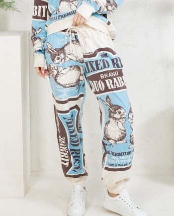 duo rabbit jogger pants