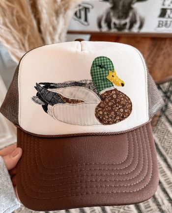 grannys patch mallard trucker cap