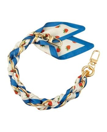 red/blue strawberry phone chain