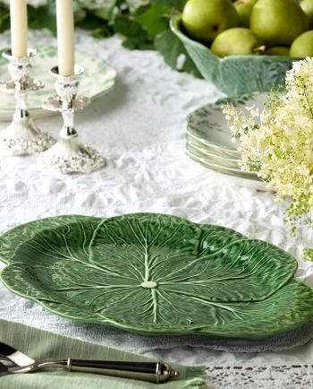 Le Jardin Cabbage 3-D Oval Platter