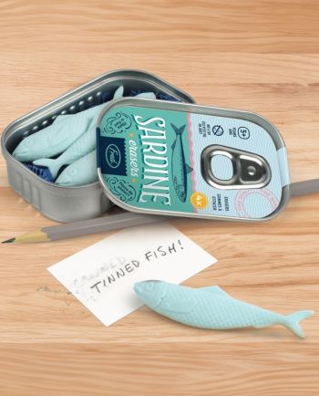Sardine Erasers - Tin of 4
