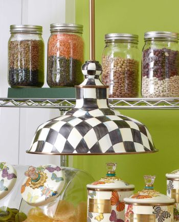 MacKenzie-Childs Courtly Check 12" Barn Lamp