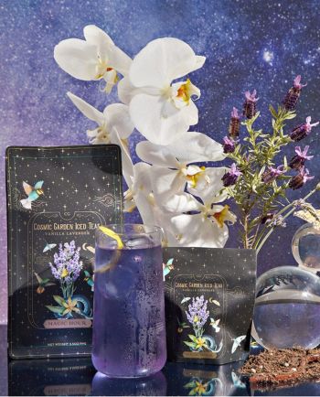 Vanilla lavendar black iced tea, sampler pouch