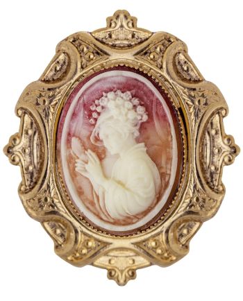 victorian reflections cameo brooch