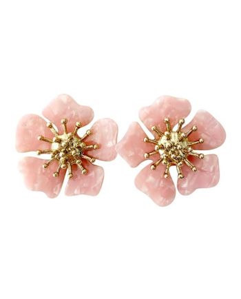 light pink torunn flower earring