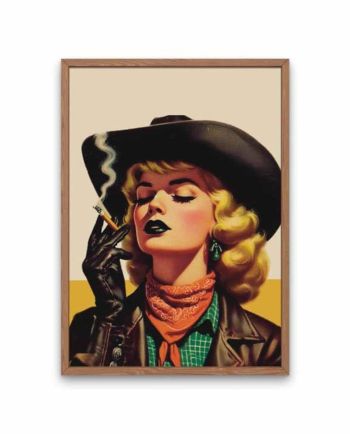 y'allternative cowgirl art print