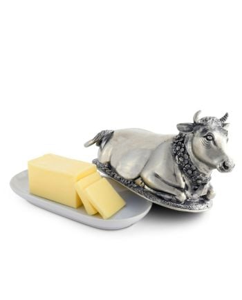 mabel cow butter dish