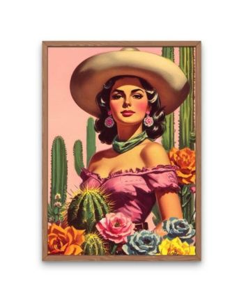 sonoran bloom cowgirl art print