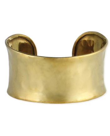 hammered rounded cuff - available in silver or gold!