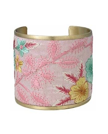 pink pastel embroidered cuff
