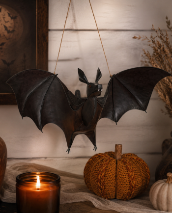 painted metal bat door hanger