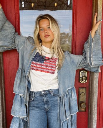 boho flag unisex tee