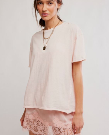 free people nina tee - blushing peony 