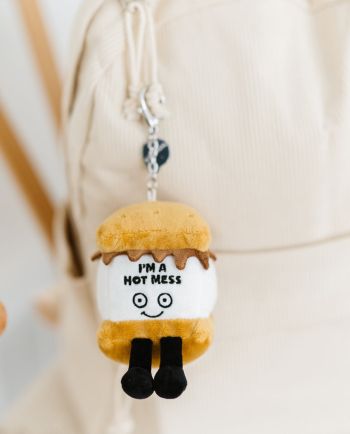 Punchkins I'm A Hot Mess S'More Plush Bag Charm