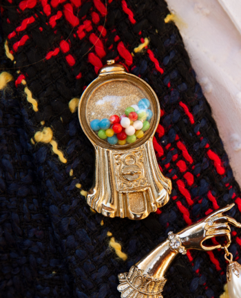vintage gumball machine brooch