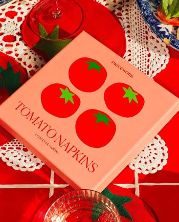 tomato cocktail napkin set