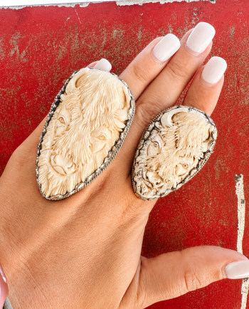 bone buffalo ring