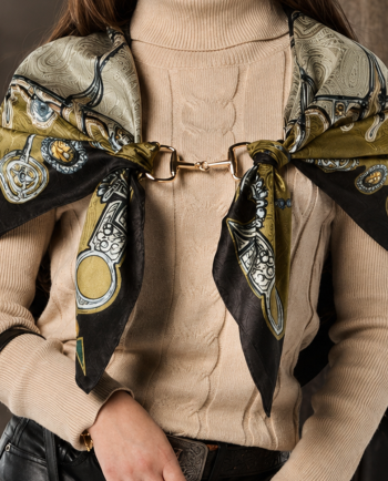 fringe scarves snaffle bit scarf buckle