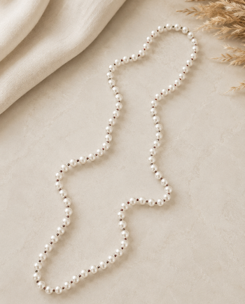 garden party pearl knot necklace