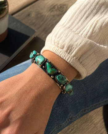 all around turquoise cuff