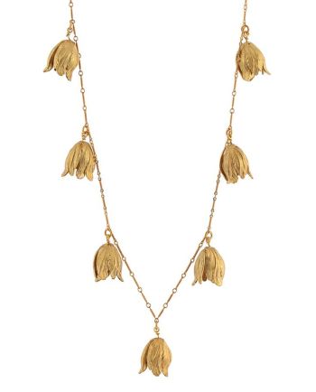 tulip flower necklace