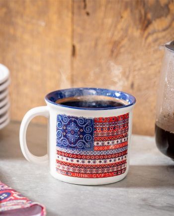 jg boho flag camper cup