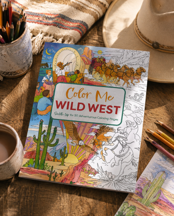 Color Me Wild West: Saddle Up for 50 Adventurous Coloring Pages