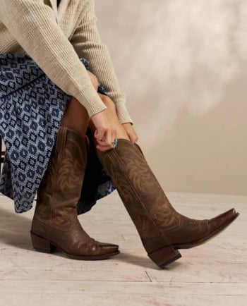 tecovas annie boot - cafe brown