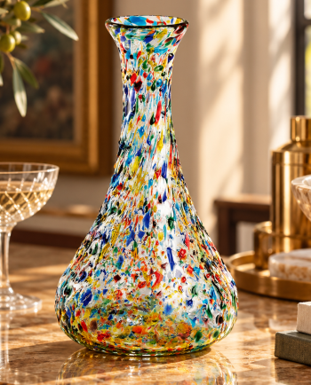 confetti wine decanter