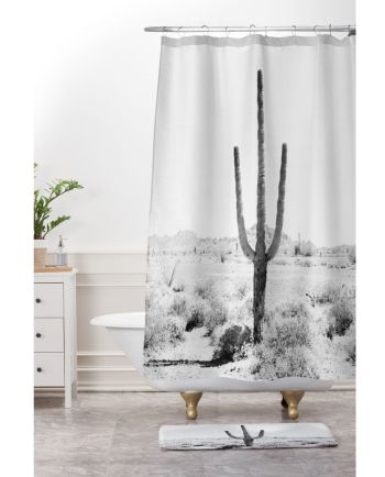 desert times shower curtain & mat