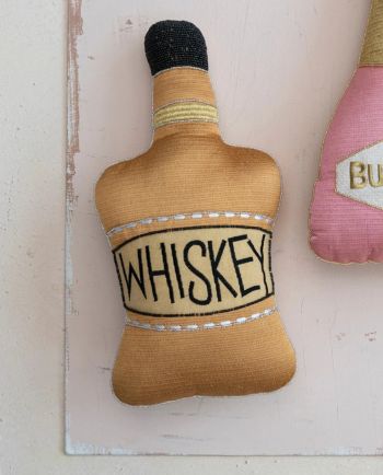 whiskey bottle pillow
