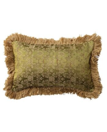 jacquard lumbar brocade pillow