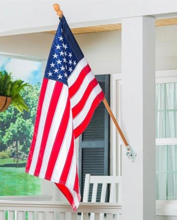 Wood House Flagpole with Anti-Wrap Tube
