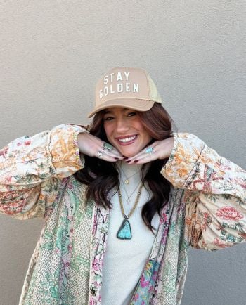 stay golden trucker hat