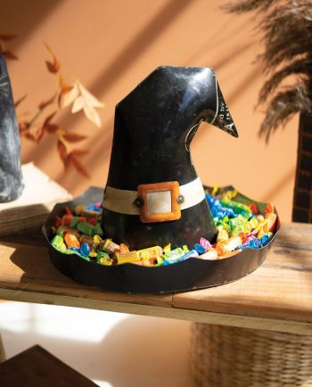 recycled iron witch hat