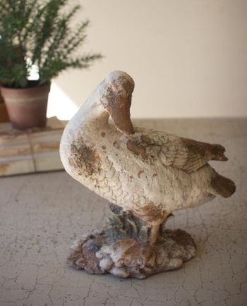 faux concrete duck